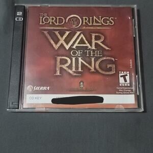 Vtg 2003 Lord of the Rings: War of the Ring CD PC Game Disc w/Key